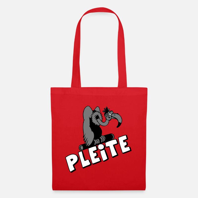 Plesiosaur Pleite Cartoon - Stoffbeutel - Rot