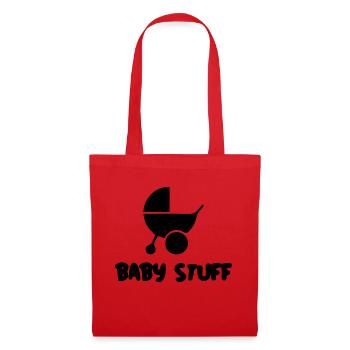 Grossesse Baby shower Babyshower Boy Girl - Sac en tissu - rouge - Devant