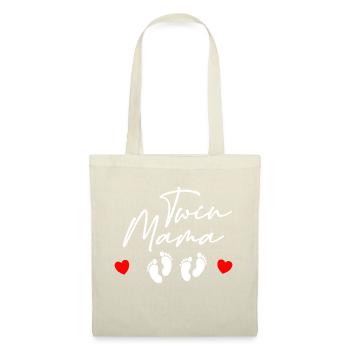 Mom Twins Babies Children Baby Birth - Tote Bag - red - Front