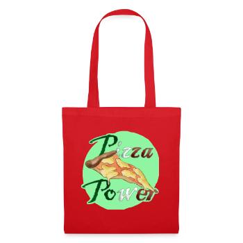 Pizza Power Super Powers Energy Slice UK - Tote Bag - red - Front