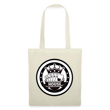 Royal Flush des Hauses Herz Poker Emblem - Stoffbeutel - Rot - Vorne