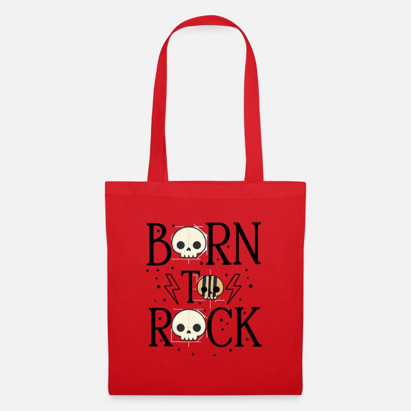 Born to Rock - Stoffbeutel - Rot