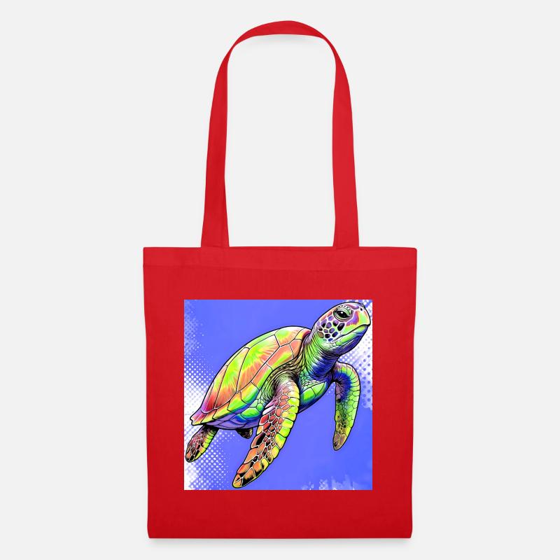turtle - Tote Bag - red