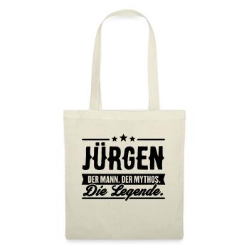 Man Myth Legend Jürgen - Tote Bag - red - Front
