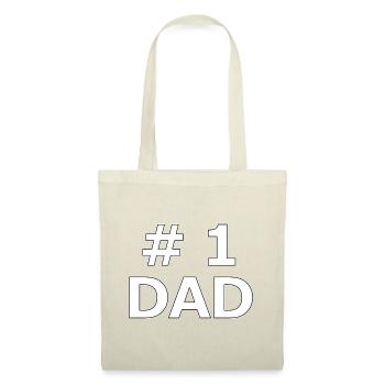 No. 1 dad - Stoffbeutel - Rot - Vorne