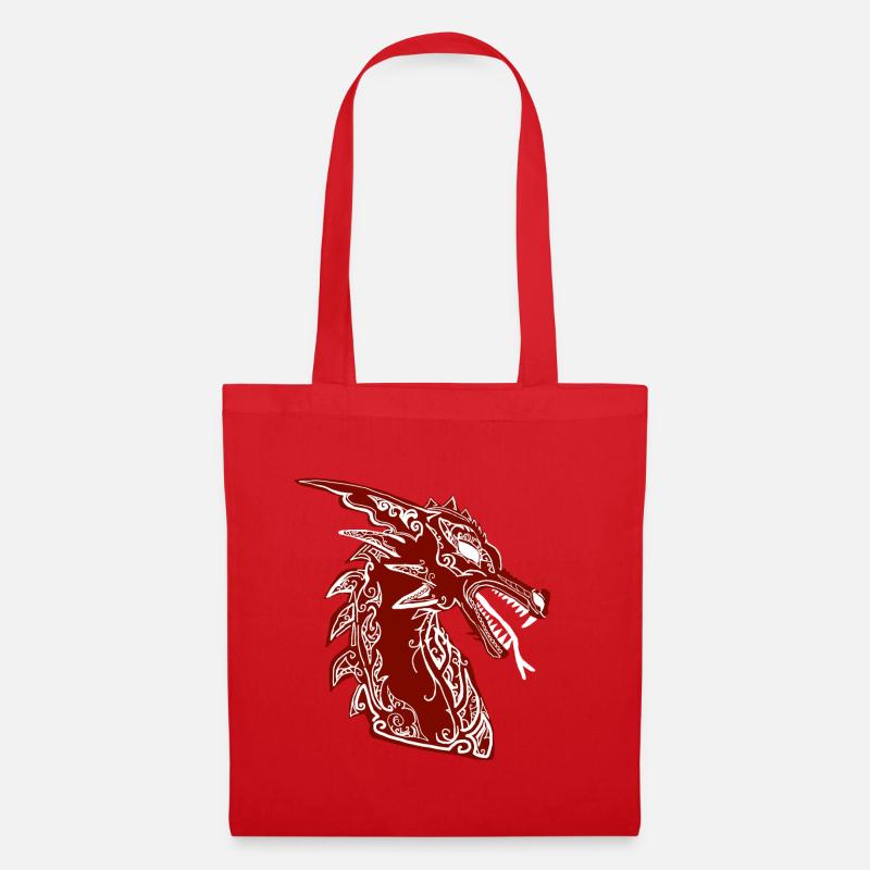 Drachen - Stoffbeutel - Rot