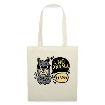 NO DRAMA - LLAMA - Tote Bag - red - Front
