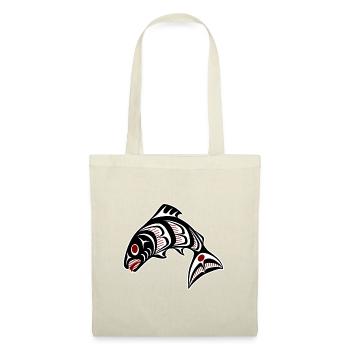 Northwest Pacific coast Haida art Salmon - Stoffbeutel - Rot - Vorne