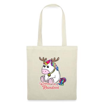 Noël Licorne - Sac en tissu - rouge - Devant