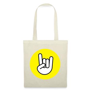 Pommes fork circle yellow - Tote Bag - red - Front