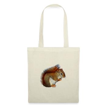 Eichorn squirrel nuts forest photo gift - Tote Bag - red - Front
