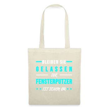 Fensterputzer Gebäudereiniger Sprüche Geschenk - Stoffbeutel - Rot - Vorne