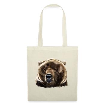 ours - Sac en tissu - rouge - Devant