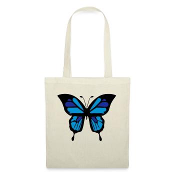 Blue butterfly - Tote Bag - red - Front
