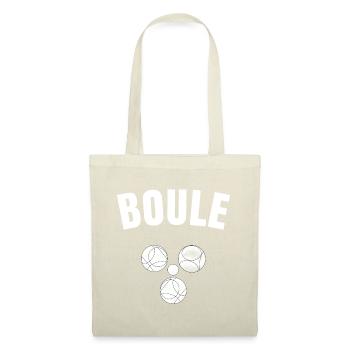 Jeu de boules Pétanque Tournoi sportif de boules - Sac en tissu - rouge - Devant