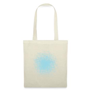 dotted round background light blue - Tote Bag - red - Front