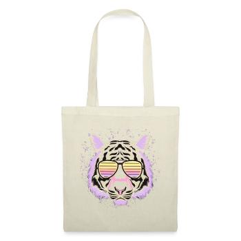 Tiger Psychedelic Eyewear Style - Tote Bag - red - Front