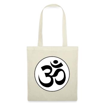 autocollant rond om aum sacré son hindouisme Inde - Sac en tissu - rouge - Devant