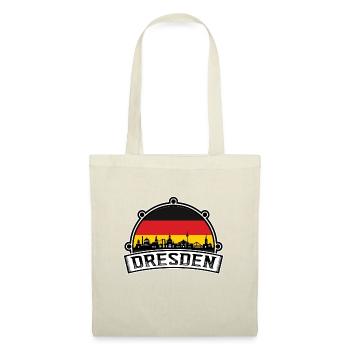 Dresden Germany Skyline Travel Souvenir German Fla - Tote Bag - red - Front