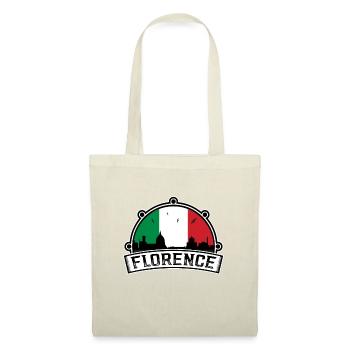 Florenz Italien Skyline Travel Souvenir Italienisch Fla - Stoffbeutel - Rot - Vorne