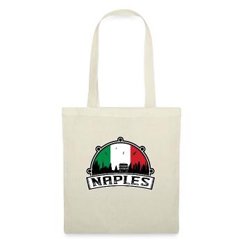 Naples Italy Skyline Travel Souvenir Italian Flag - Tote Bag - red - Front