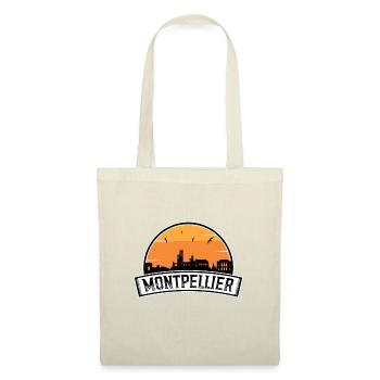 Montpellier Frankreich Skyline Travel Souvenir Französisch - Stoffbeutel - Rot - Vorne