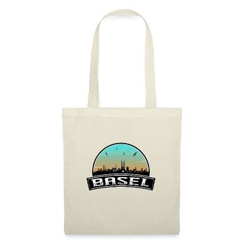 Basel Schweiz Skyline Schweizer Souvenir - Stoffbeutel - Rot - Vorne