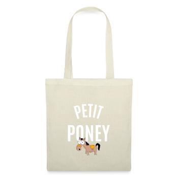 Petit poney - Sac en tissu - rouge - Devant