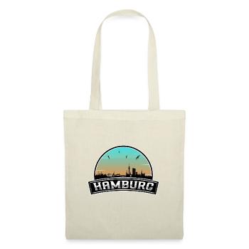 Hambourg Allemagne Skyline Souvenir Allemand - Sac en tissu - rouge - Devant