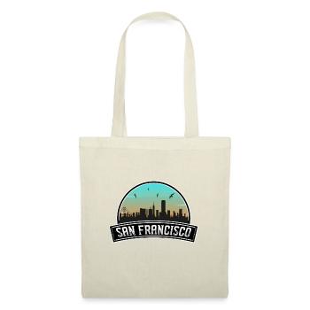 San Francisco California USA Skyline Souvenir - Tote Bag - red - Front