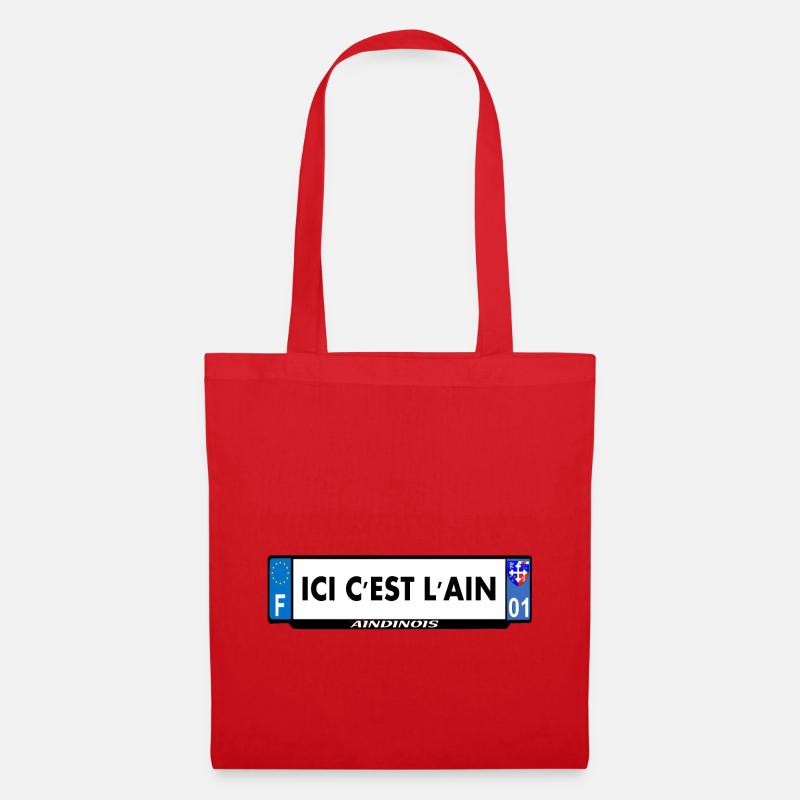 ici c'est l'ain - Sac en tissu - rouge