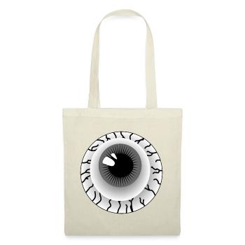 Globe oculaire gris - Sac en tissu - rouge - Devant