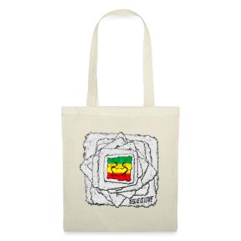 Reggae Love Schattenmotiv - Stoffbeutel - Rot - Vorne