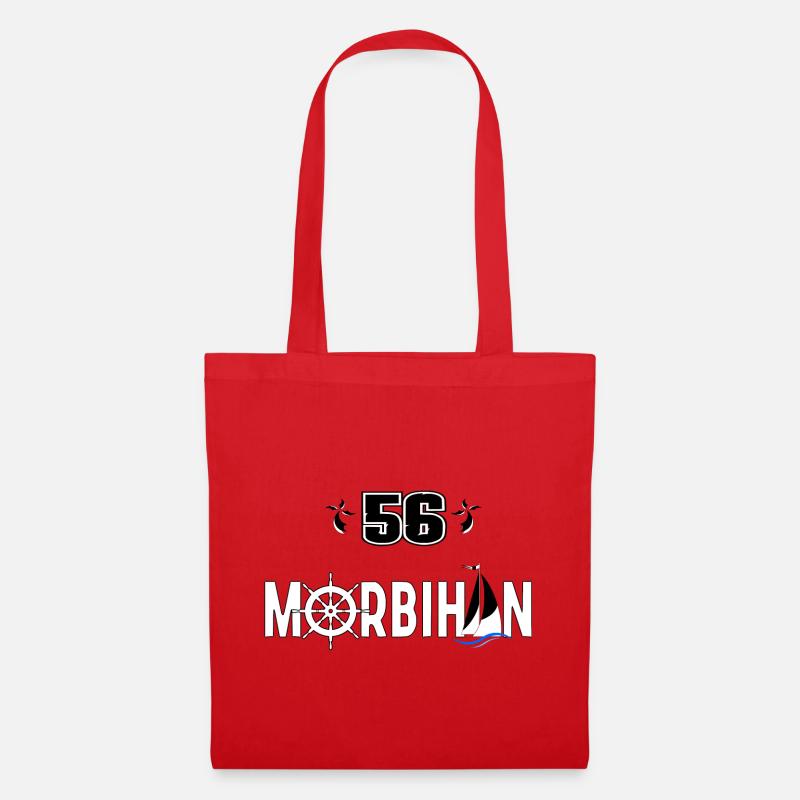 Morbihan - Sac en tissu - rouge