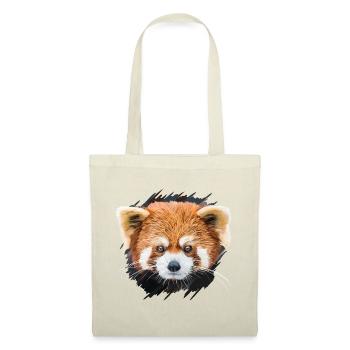 Petit panda - Sac en tissu - rouge - Devant