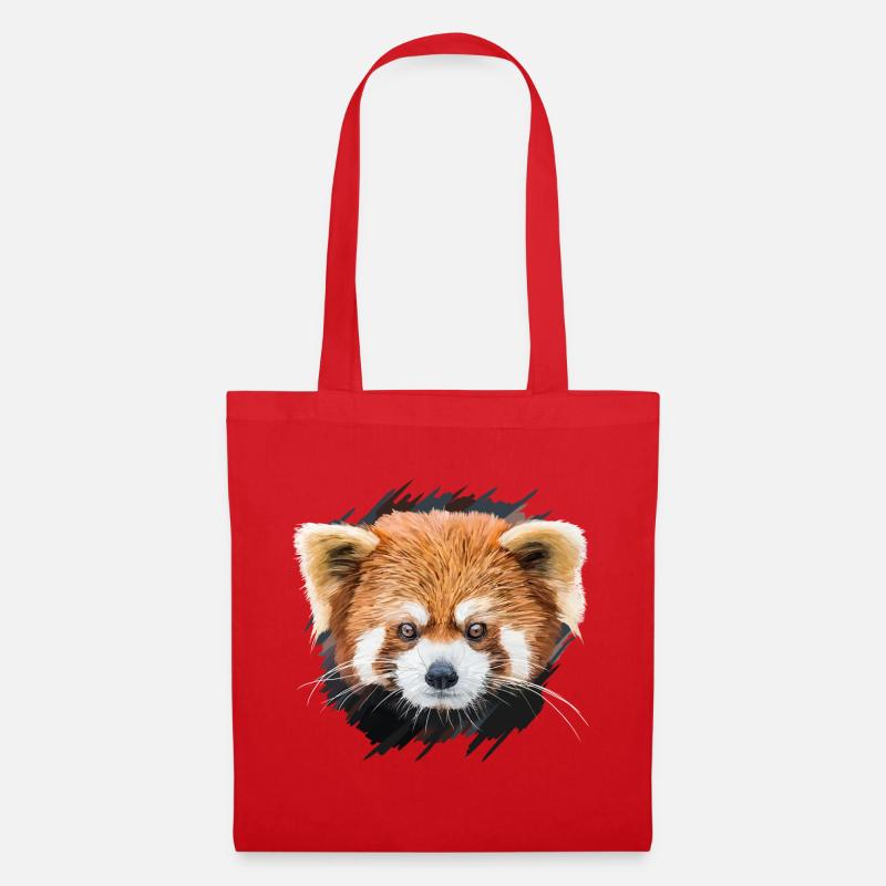 Roter Panda - Stoffbeutel - Rot