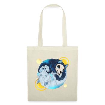 Blue Ink Spirits - Tao Wolves Schatten & Licht 2 - Stoffbeutel - Rot - Vorne