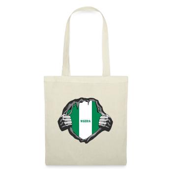 Nigeria Flaggen Design - Stoffbeutel - Rot - Vorne