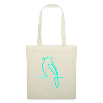 Neon bird on the branch - Tote Bag - red - Front