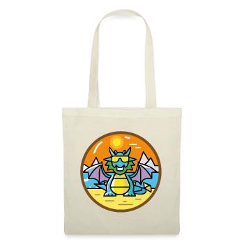 Dragon sur la plage - Sac en tissu - rouge - Devant