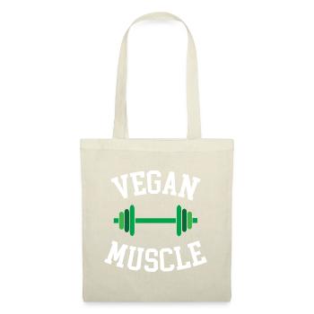 Muscle végétalien - Sac en tissu - rouge - Devant
