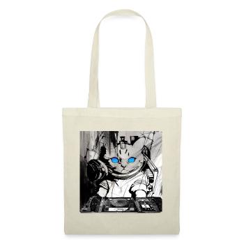 Katzen DJ Artwork - Stoffbeutel - Rot - Vorne