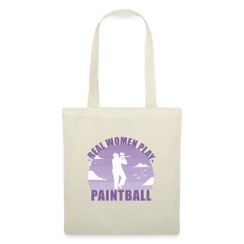Paintball Paintballerin Gotcha Mädchen Geschenk - Stoffbeutel - Rot - Vorne
