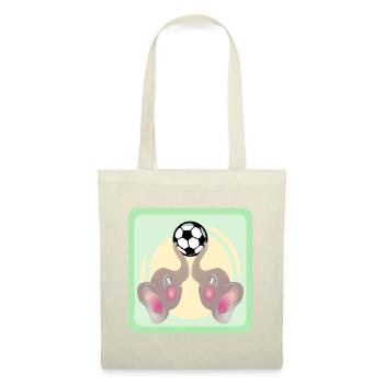Enfants Football - Eléphants COUPLE - Match de Football - Sac en tissu - rouge - Devant