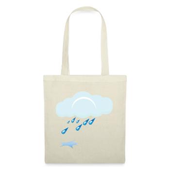 Pluie - Sac en tissu - rouge - Devant