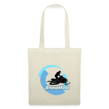 moto neige - Sac en tissu - rouge - Devant