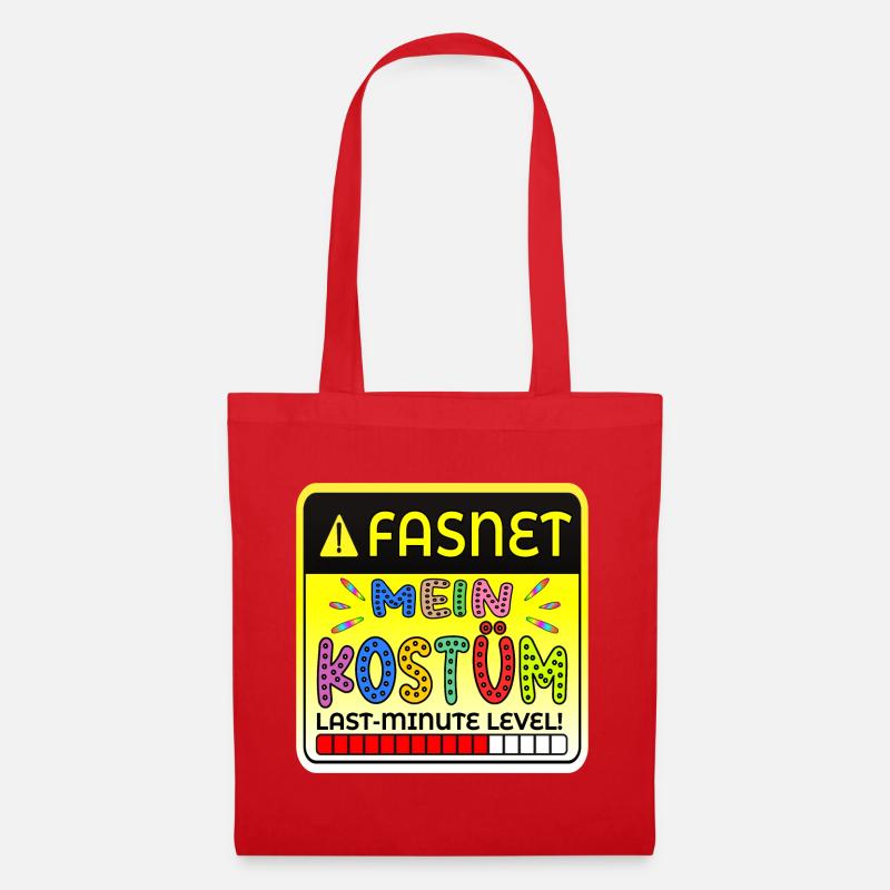 FASNET KOSTÜME - FASTNACHT LAST MINUTE - Stoffbeutel - Rot