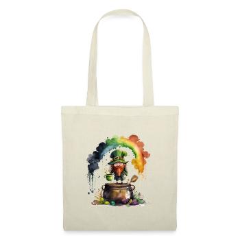 Gobelin lutin sous un arc-en-ciel - Sac en tissu - rouge - Devant