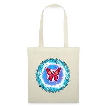 Glowing butterfly with mental pattern - Tote Bag - red - Front