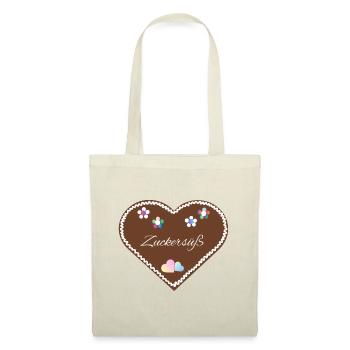 "Fairground Love" - Sugar-sweet - Tote Bag - red - Front